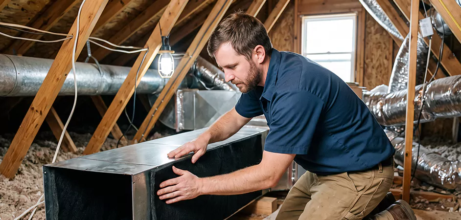Acoustic Duct Liner Installation in Hyattsville